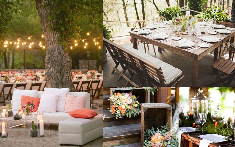 Una boda en el bosque: Decoración