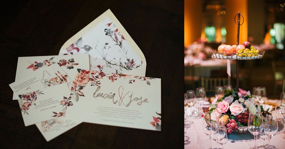 Invitaciones otoñales en acuarela