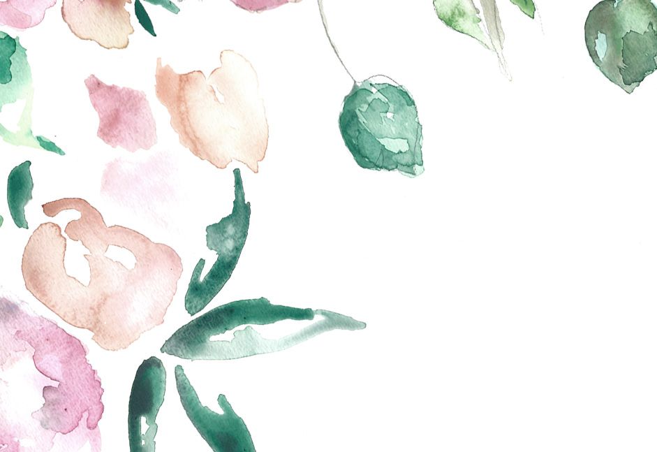 Unas invitaciones florales Mint&Nude