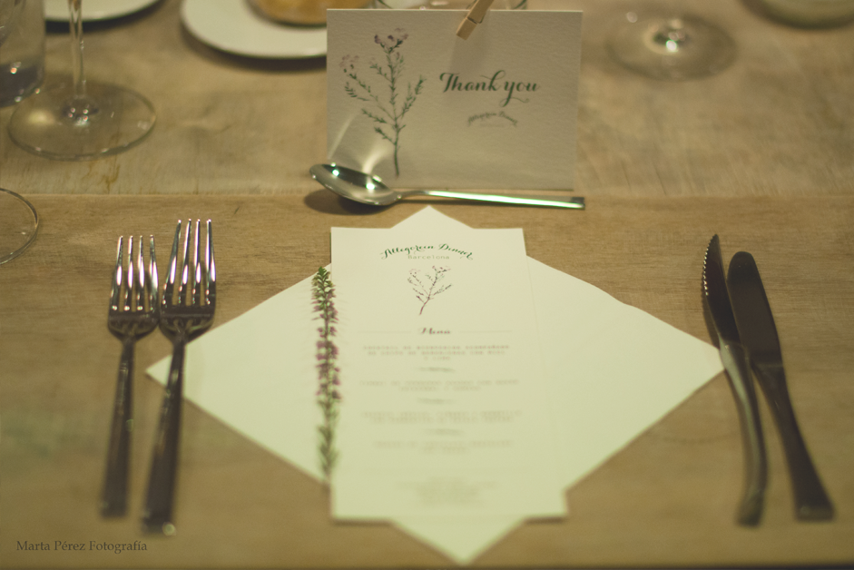 Unas Minutas naturales para un evento especial. Allegorein Dinner Barcelona.