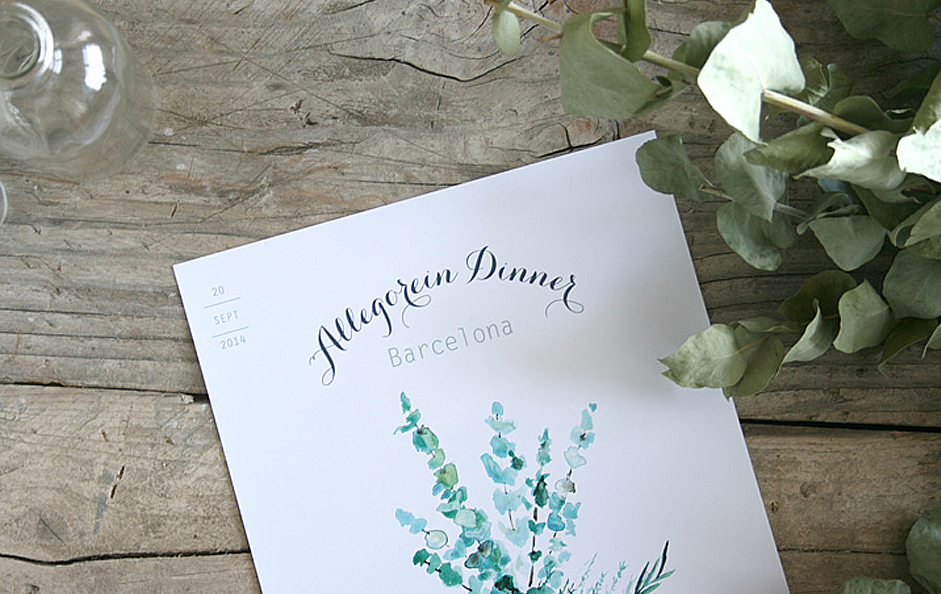 Unas Minutas naturales para un evento especial. Allegorein Dinner Barcelona.