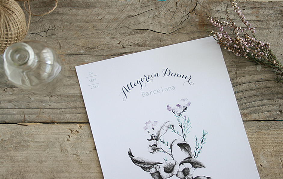 Unas Minutas naturales para un evento especial. Allegorein Dinner Barcelona.